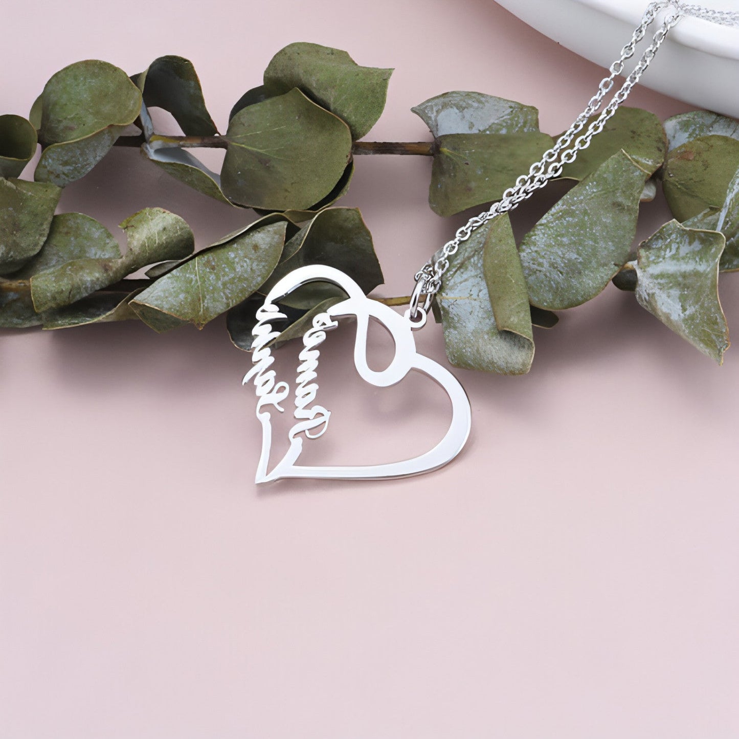 💖 Eternal Heart Necklace â€?925 Silver Personalized Love Keepsake